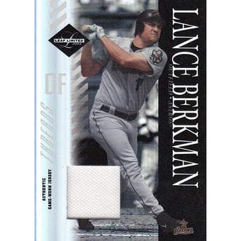 2003 Leaf Limited Threads #32 L.Berkman No Socks/25