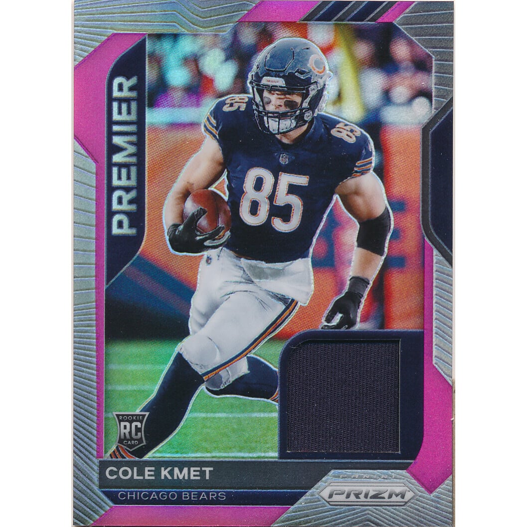 2020 Panini Prizm Premier Jerseys Pink #28 Cole Kmet. rookie card picture