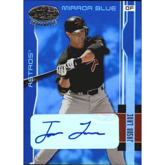 2003 Leaf Certified Materials Mirror Blue Autographs #71 Jason Lane/50