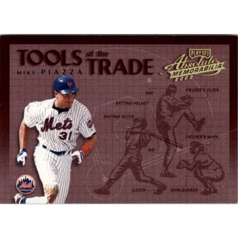 2002 Absolute Memorabilia Tools of the Trade Gold #TT32 Mike Piazza