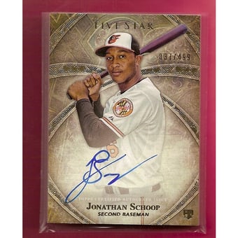 2014 Topps Five Star Autographs #FSAJSC Jonathan Schoop/499
