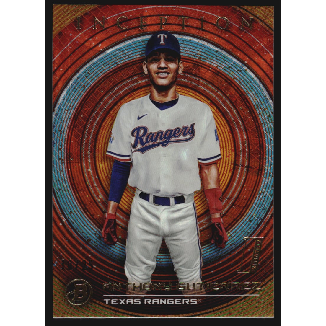 2022 Bowman Inception Orange #87 Anthony Gutierrez. rookie card picture