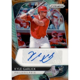 2020 Panini Prizm Rookie Autographs Prizms Cosmic Haze #64 Kyle Garlick/50