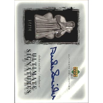 2001 Ultimate Collection Signatures Silver #DS Duke Snider
