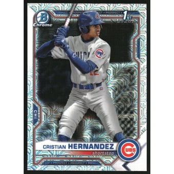2021 Bowman Chrome Mega Box Prospects Refractors #BCP171 Cristian Hernandez