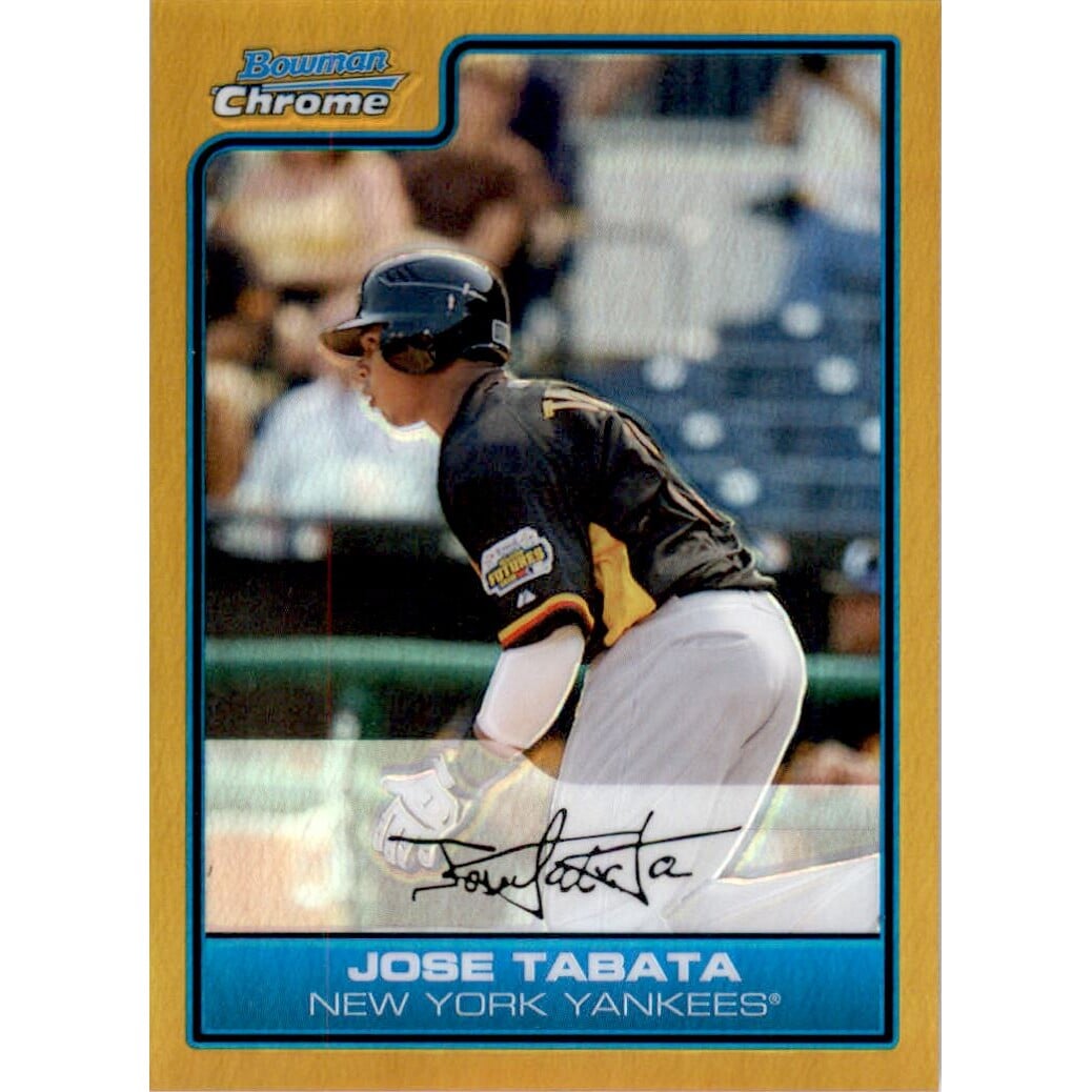 2006 Bowman Chrome Draft Future's Game Prospects Gold Refractors #28 Jose Tabata. rookie card picture