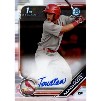 2019 Bowman Chrome Prospect Autographs #CPAJM Jonatan Machado