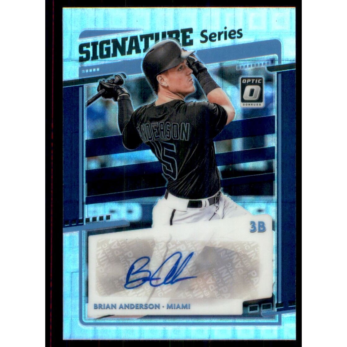 2020 Donruss Optic Signature Series Pandora Blue #29 Brian Anderson/25. rookie card picture