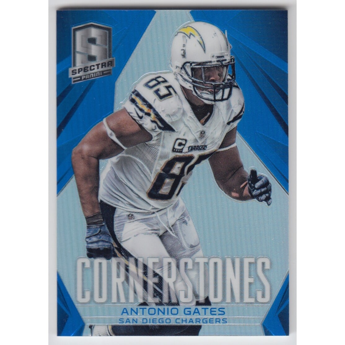 2014 Panini Spectra Cornerstones Prizms Blue #18 Antonio Gates