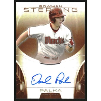 2013 Bowman Sterling Prospect Autographs Orange Refractors #DPL Daniel Palka