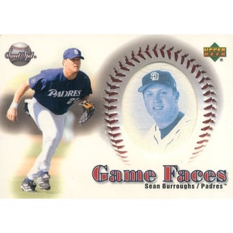 2002 Sweet Spot Game Face Blue Portraits #175 Sean Burroughs GF