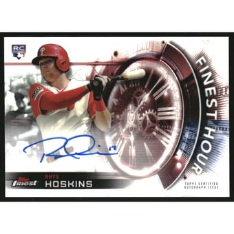 2018 Finest Finest Hour Autographs #FHARH Rhys Hoskins