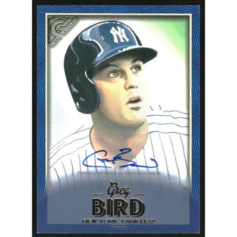 2018 Topps Gallery Autographs Blue #28 Greg Bird