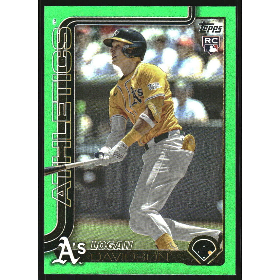 2025 Topps Update Green Rainbow Foil #US213 Logan Davidson. rookie card picture