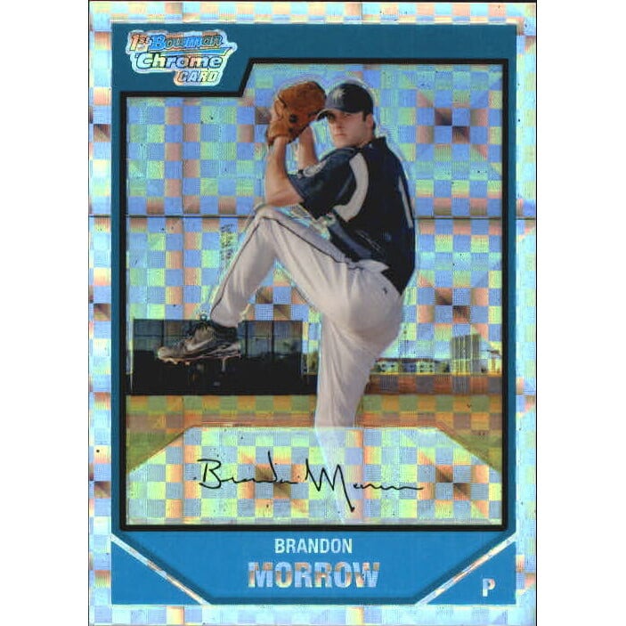 2007 Bowman Chrome Prospects X-Fractors #BC17 Brandon Morrow. rookie card picture
