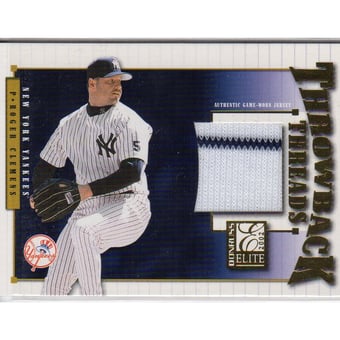 2002 Donruss Elite Throwback Threads #64 Roger Clemens