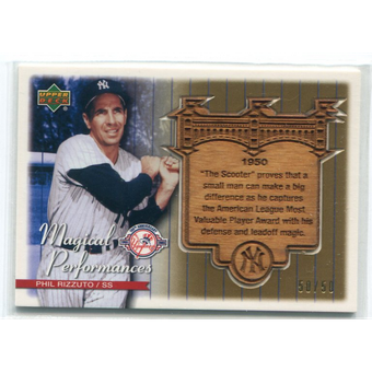 2004 Upper Deck Magical Performances Gold #18 Phil Rizzuto 50 MVP