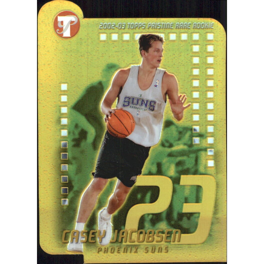 2002-03 Topps Pristine Refractors Gold #95 Casey Jacobsen R. rookie card picture