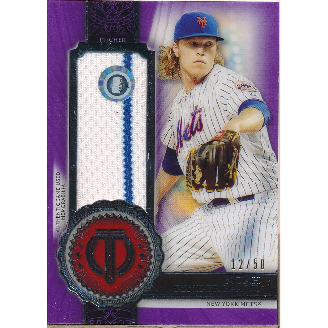 2017 Topps Tribute Stamp of Approval Relics Purple #SOANS Noah Syndergaard. rookie card picture