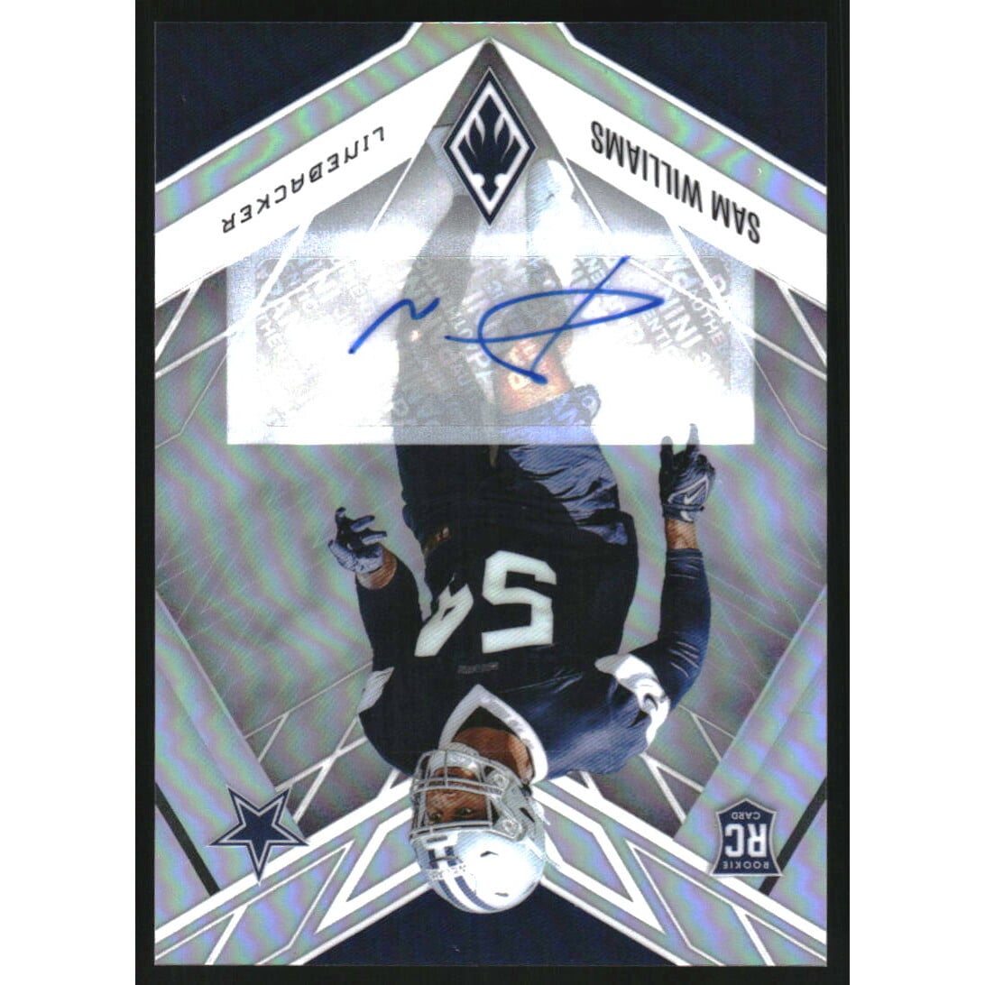 2022 Panini Phoenix Autographs #189 Sam Williams. rookie card picture