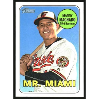 2018 Topps Heritage Nickname Variations #151 Manny Machado
