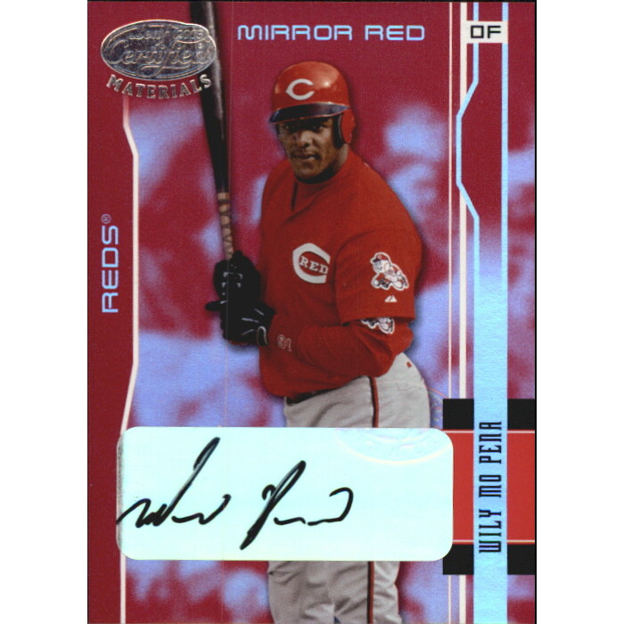 2003 Leaf Certified Materials Mirror Red Autographs #49 Wily Mo Pena/100 2003 Leaf Certified Materials Mirror Red Autographs #49 Wily Mo Pena/100