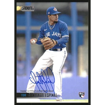 2021 Stadium Club Autographs #SCBASE Santiago Espinal
