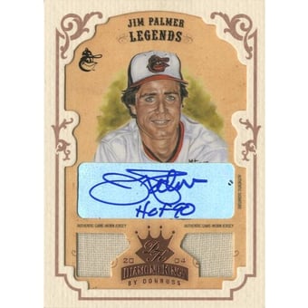 2004 Diamond Kings DK Combos Framed Bronze #166 Jim Palmer LGD Jsy-Jsy/5