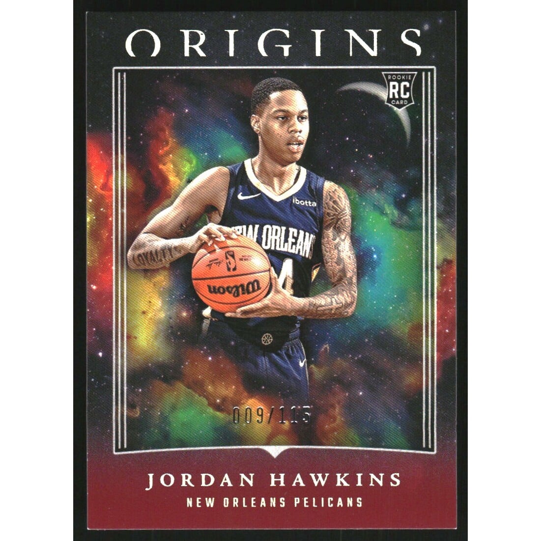 2023-24 Panini Origins Maroon #100 Jordan Hawkins. rookie card picture