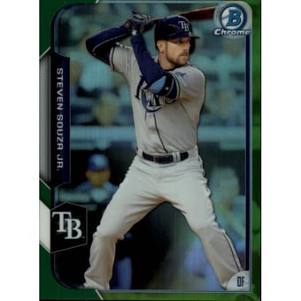 2015 Bowman Chrome Green Refractors #63 Steven Souza Jr.