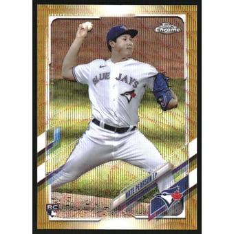 2021 Topps Chrome Gold Wave Refractors #136 Nate Pearson