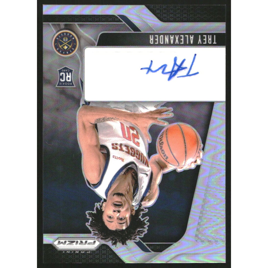 2024-25 Panini Prizm Rookie Signatures Prizms Silver #30 Trey Alexander. rookie card picture