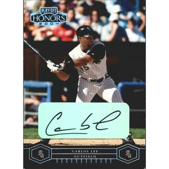 2004 Playoff Honors Signature Silver #51 Carlos Lee/100