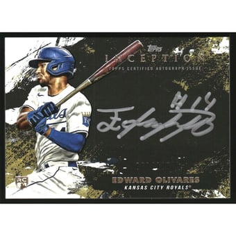 2021 Topps Inception Silver Signings #SSEO Edward Olivares/100