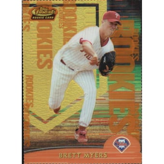 2000 Finest Gold Refractors #106 Brett Myers