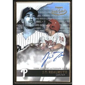 2020 Topps Gold Label Framed Autographs Black #GLAJRE J.T. Realmuto/75