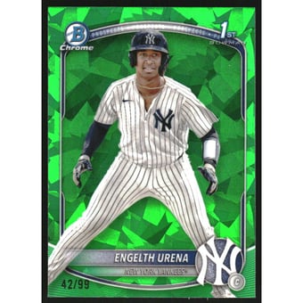 2025 Bowman Chrome Sapphire Prospects Green Refractors #BCP16 Engelth Urena