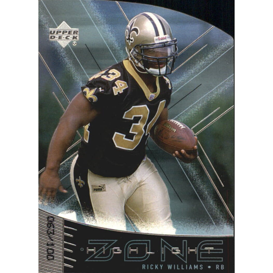1999 Upper Deck Highlight Zone Quantum Silver #Z2 Ricky Williams. rookie card picture