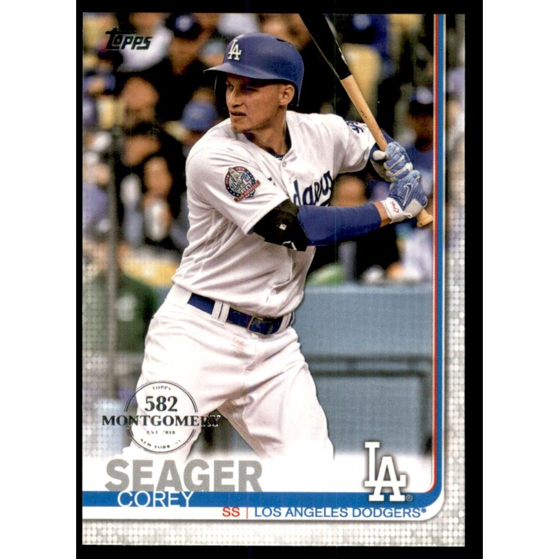 2019 Topps Factory Set 582 Montgomery #41 Corey Seager. rookie card picture