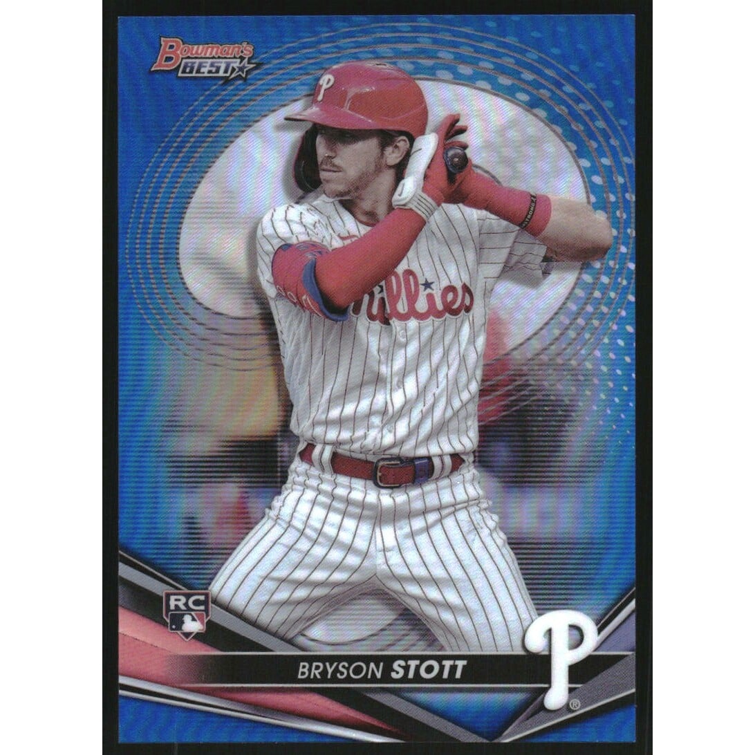 2022 Bowman's Best Blue Refractors #2 Bryson Stott. rookie card picture