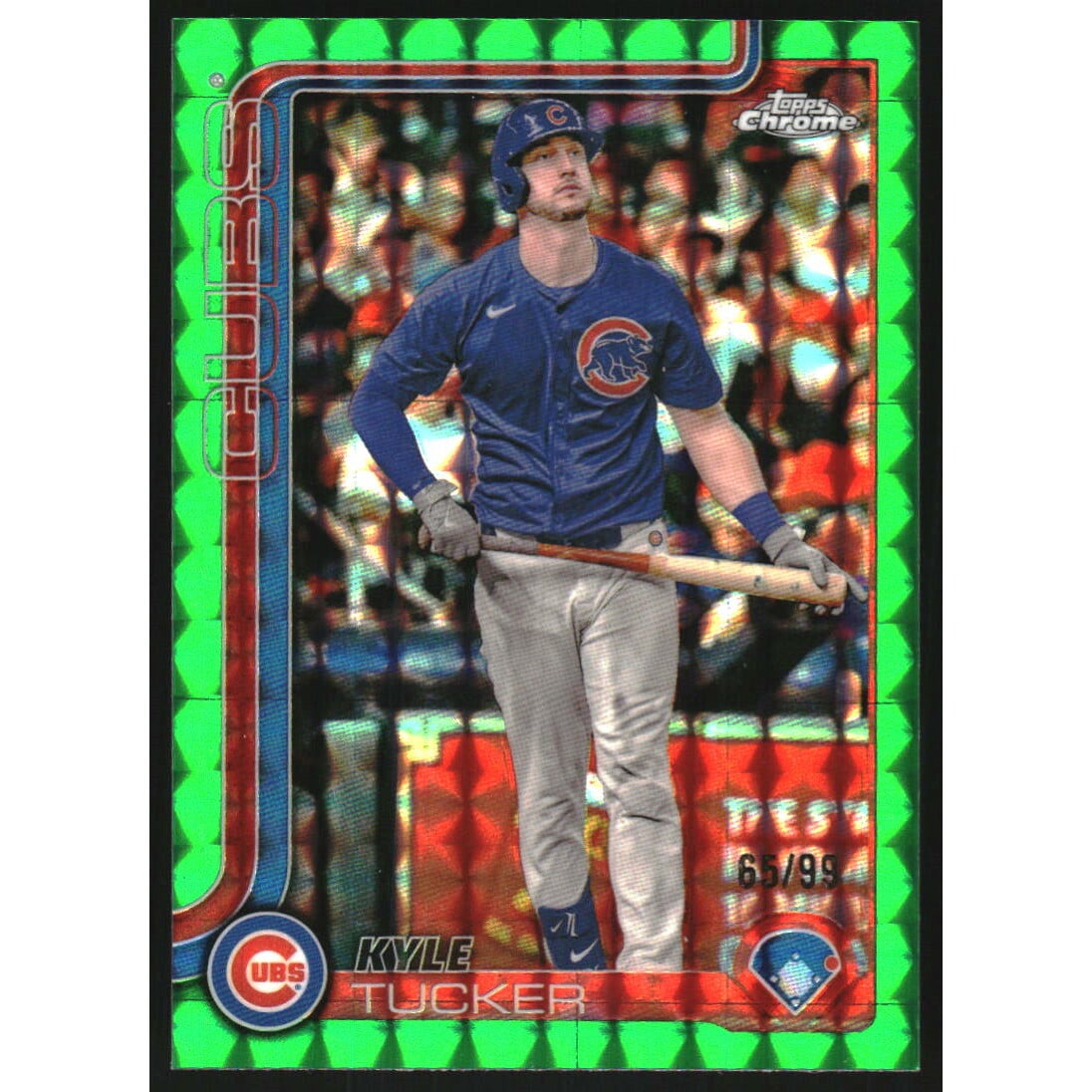 2025 Topps Chrome Green Geometric Refractors #103 Kyle Tucker. rookie card picture