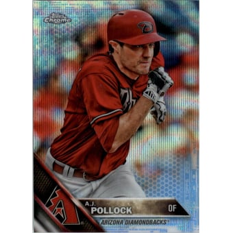 2016 Topps Chrome Blue Wave Refractors #159 A.J. Pollock