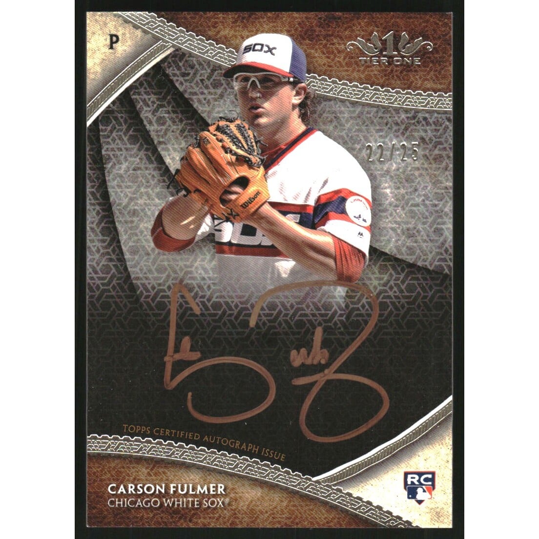 2017 Topps Tier One Break Out Autographs Copper Ink #BOACF Carson Fulmer. rookie card picture