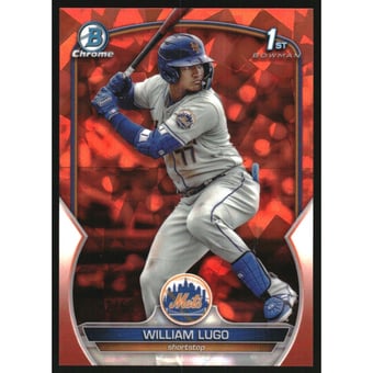 2023 Bowman Chrome Sapphire Prospects Orange Refractors #BCP141 William Lugo