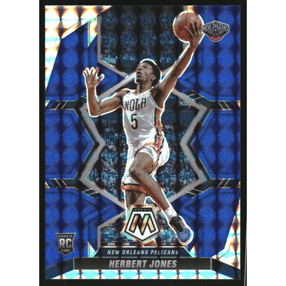 2021-22 Panini Mosaic Mosaic Blue #231 Herbert Jones 2021-22 Panini Mosaic Mosaic Blue #231 Herbert Jones