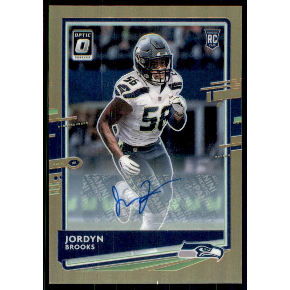 2020 Donruss Optic Rookies Autographs Bronze #107 Jordyn Brooks. rookie card picture