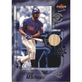 2002 Ultra Hitting Machines Game Bat Platinum #5 Carlos Delgado