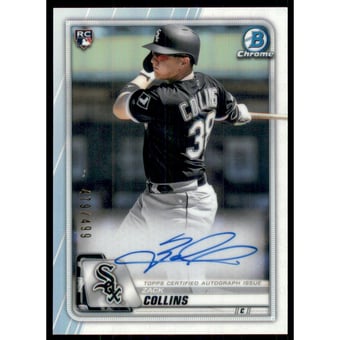 2020 Bowman Chrome Rookie Autographs Refractors #CRAZC Zack Collins