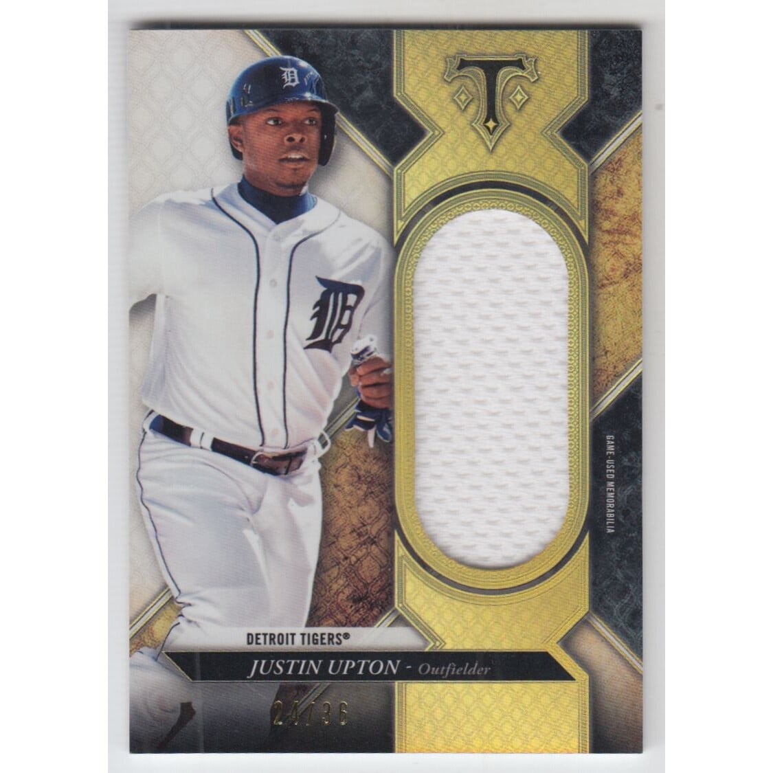 2017 Topps Triple Threads Unity Jumbo Relics #SJRJUT Justin Upton. rookie card picture