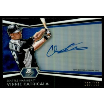 2012 Bowman Platinum Prospect Autographs Blue Refractors #MM Mikie Mahtook